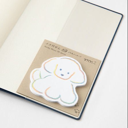 Natsumi Teraoka Dog Die - Cut Sticky Notes / Midori DESIGNPHIL - bungu