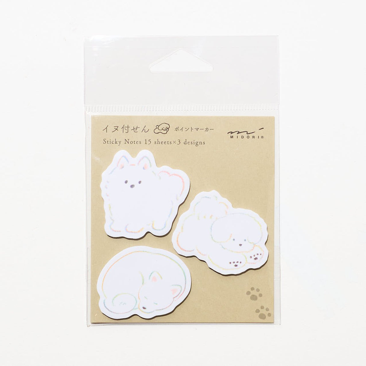 Natsumi Teraoka Dog Die - Cut Sticky Notes / Midori DESIGNPHIL - bungu
