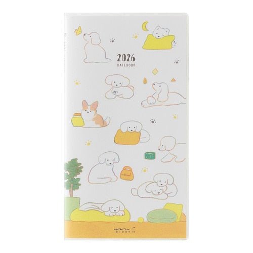 Natsumi Teraoka Puppy Pocket Diary 2026 / Midori DESIGNPHIL - bungu
