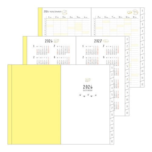 Natsumi Teraoka Puppy Pocket Diary 2026 / Midori DESIGNPHIL - bungu