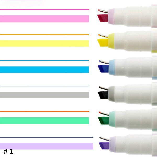 Ninipie Pen&Marker Highlighters 6 Color Set / Sun - Star - bungu