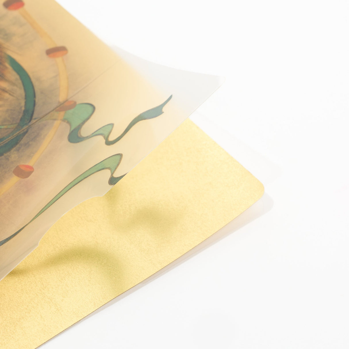 Ogata Korin Wind God and Thunder God Folding Screen Gold Leaf A4 Clear File / Benrido - bungu