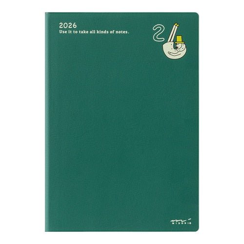 "Ojisan" Pocket Diary 2026 / Midori DESIGNPHIL - bungu
