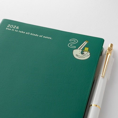 "Ojisan" Pocket Diary 2026 / Midori DESIGNPHIL - bungu