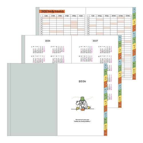 "Ojisan" Pocket Diary 2026 / Midori DESIGNPHIL - bungu