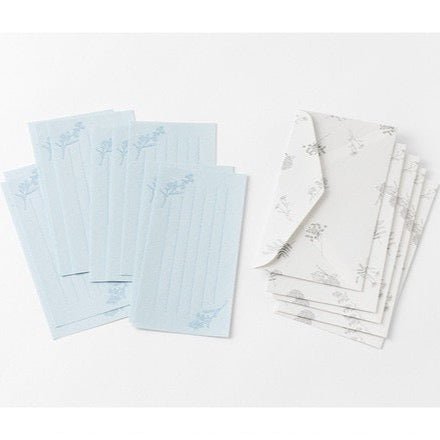 One - Stroke Note with Envelope Flower Letter Set / Midori DESIGNPHIL - bungu