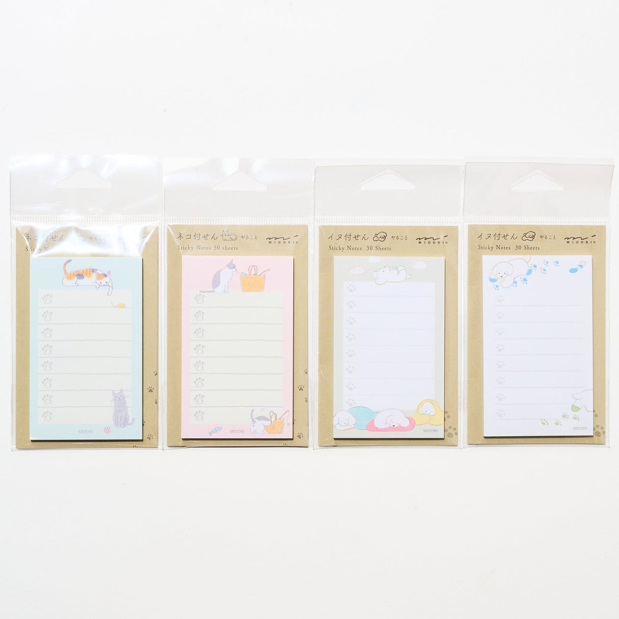 Paw Print To - Do Sticky Notes / Midori DESIGNPHIL - bungu