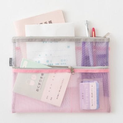 Pen and Tool Mesh Pouch / Midori DESIGNPHIL - bungu