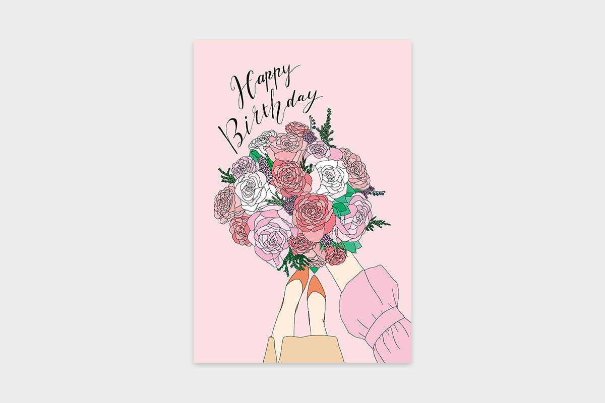 Art Touch chitchat_jas Floral Pattern Postcards / TOUCH & FLOW
