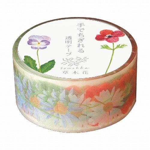 Plants and Flowers Clear Masking Tape / RYU - RYU - bungu