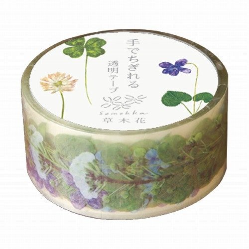 Plants and Flowers Clear Masking Tape / RYU - RYU - bungu