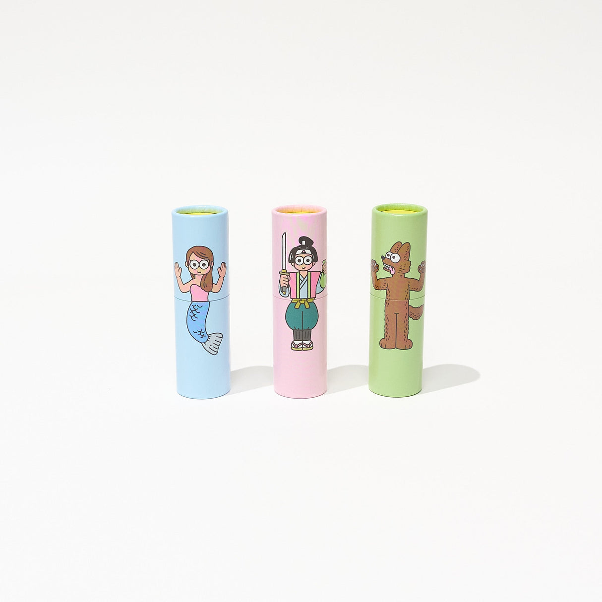 POCHI-PON Cylindrical Pochi Bag Set of 3 / TAISEI - bungu