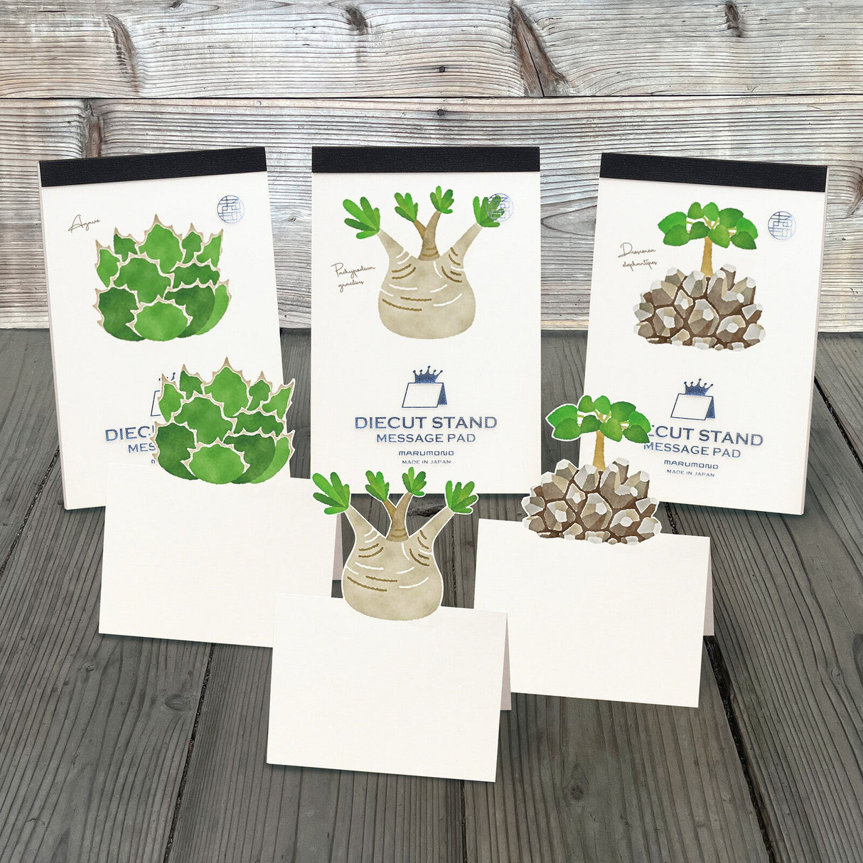 Pop - Up Houseplants Die - Cut Stand Memo Pad / Marumo Printing - bungu