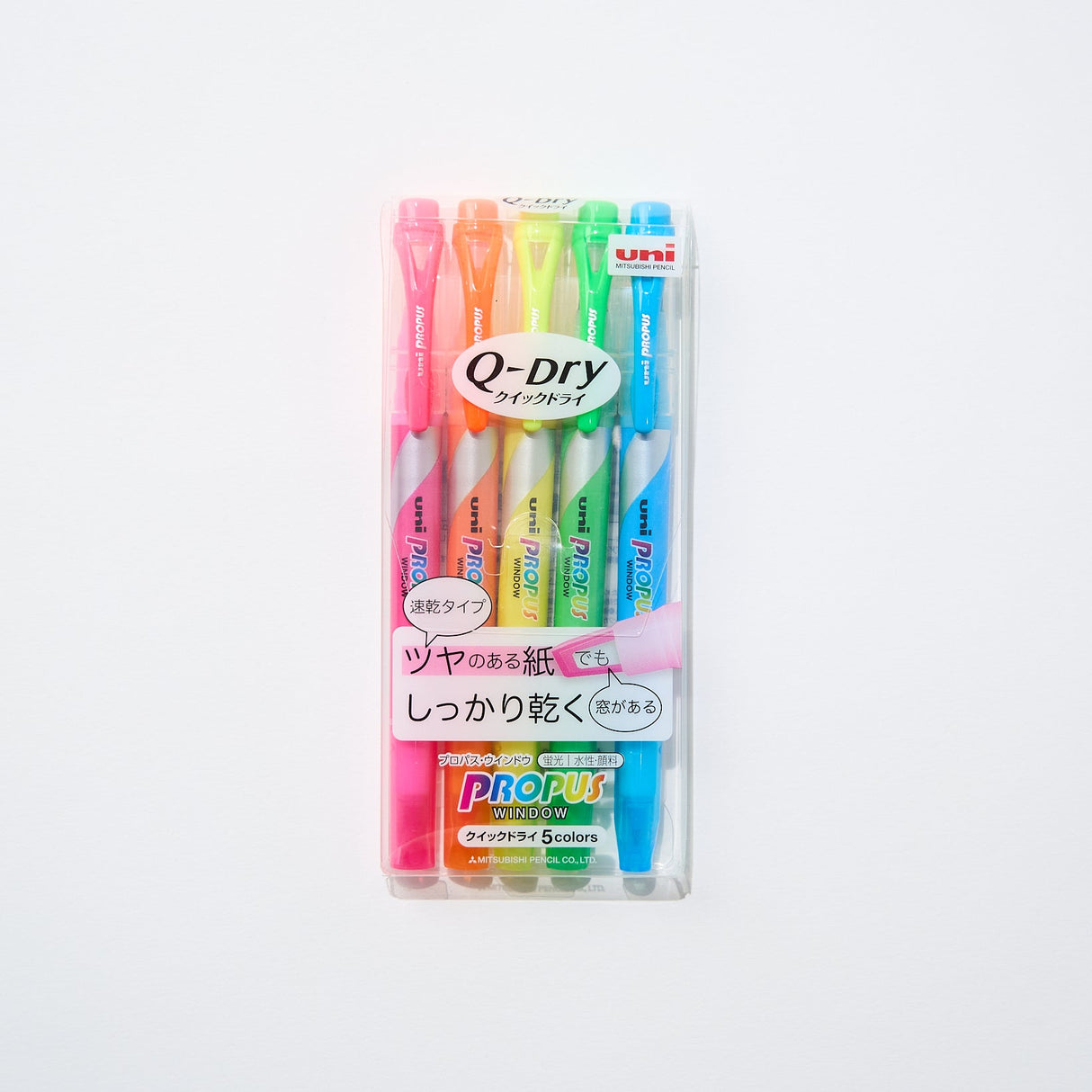 Propus Window Quick - Dry Highlighter Set / uni Mitsubishi Pencil - bungu