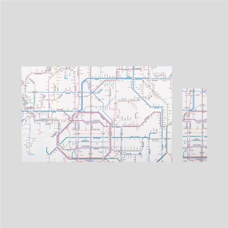 Railway Route Map Book Cover / Tokyo Cartographic - bungu
