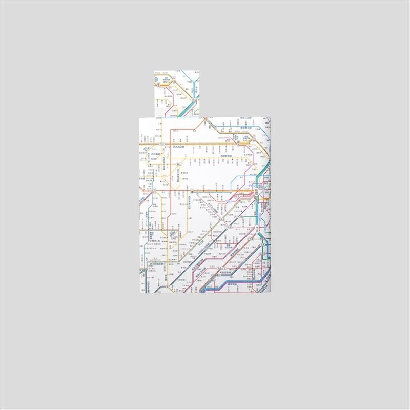 Railway Route Map Book Cover / Tokyo Cartographic - bungu
