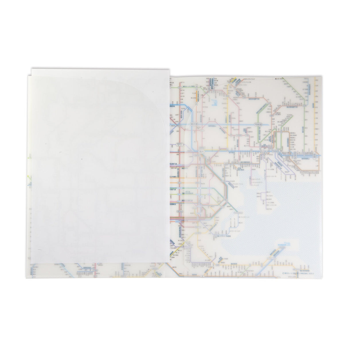 Railway Route Map Clear File Kansai Japanese / Tokyo Cartographic - bungu