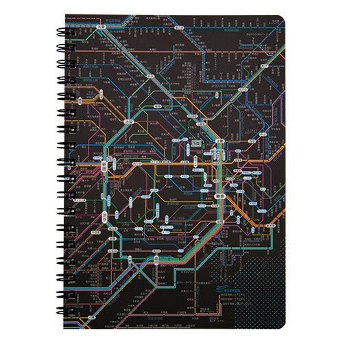 Railway Route Map Ring Notebook Metropolitan Area Japanese / Tokyo Cartographic - bungu