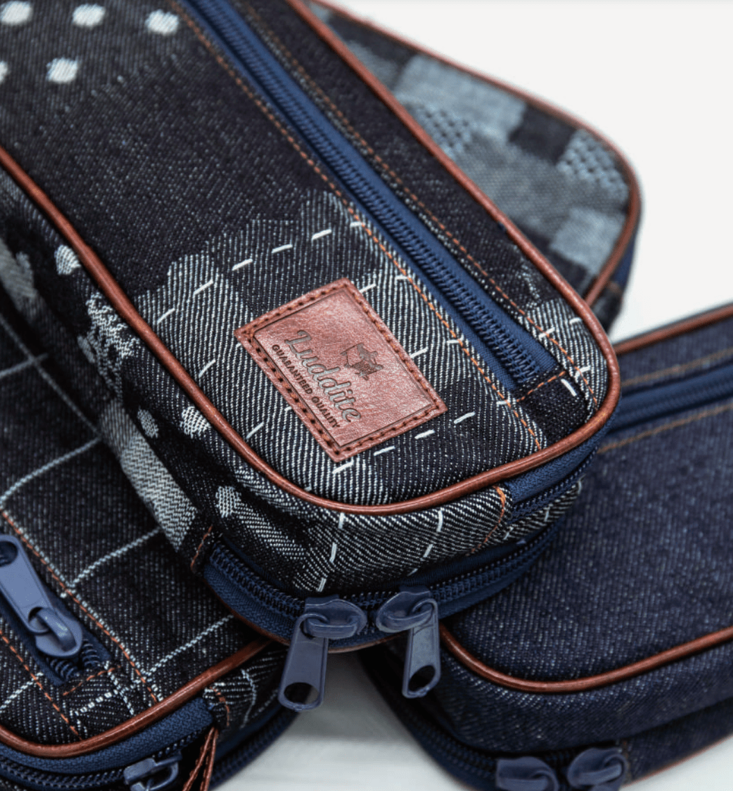 Resonate Denim Pen Case / Luddite - bungu
