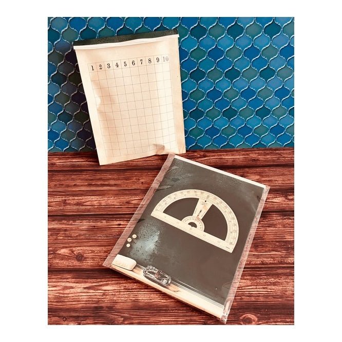 Retro Flat Paper Bags 10 - Pack / Kinokosya - bungu