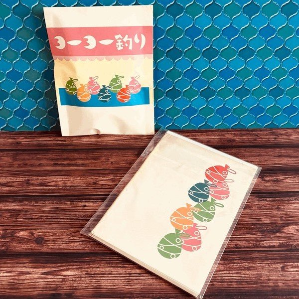 Retro Flat Paper Bags 10 - Pack / Kinokosya - bungu