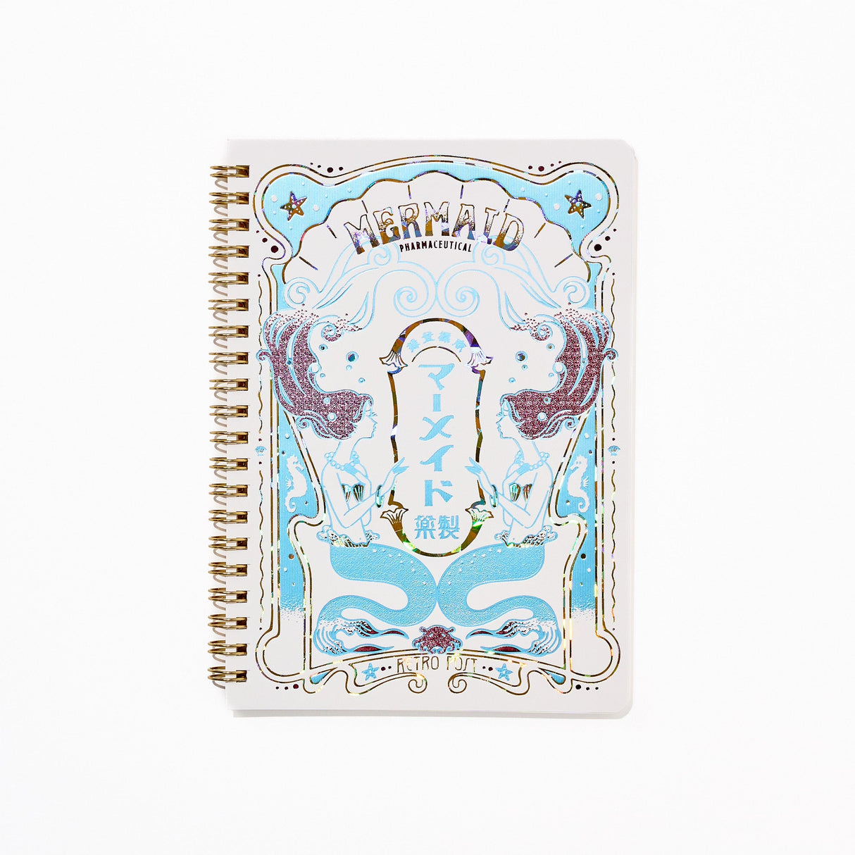 ROKKAKU × ob1toy Retro Post Foil - Stamped B6 Ring Notebook / ROKKAKU - bungu