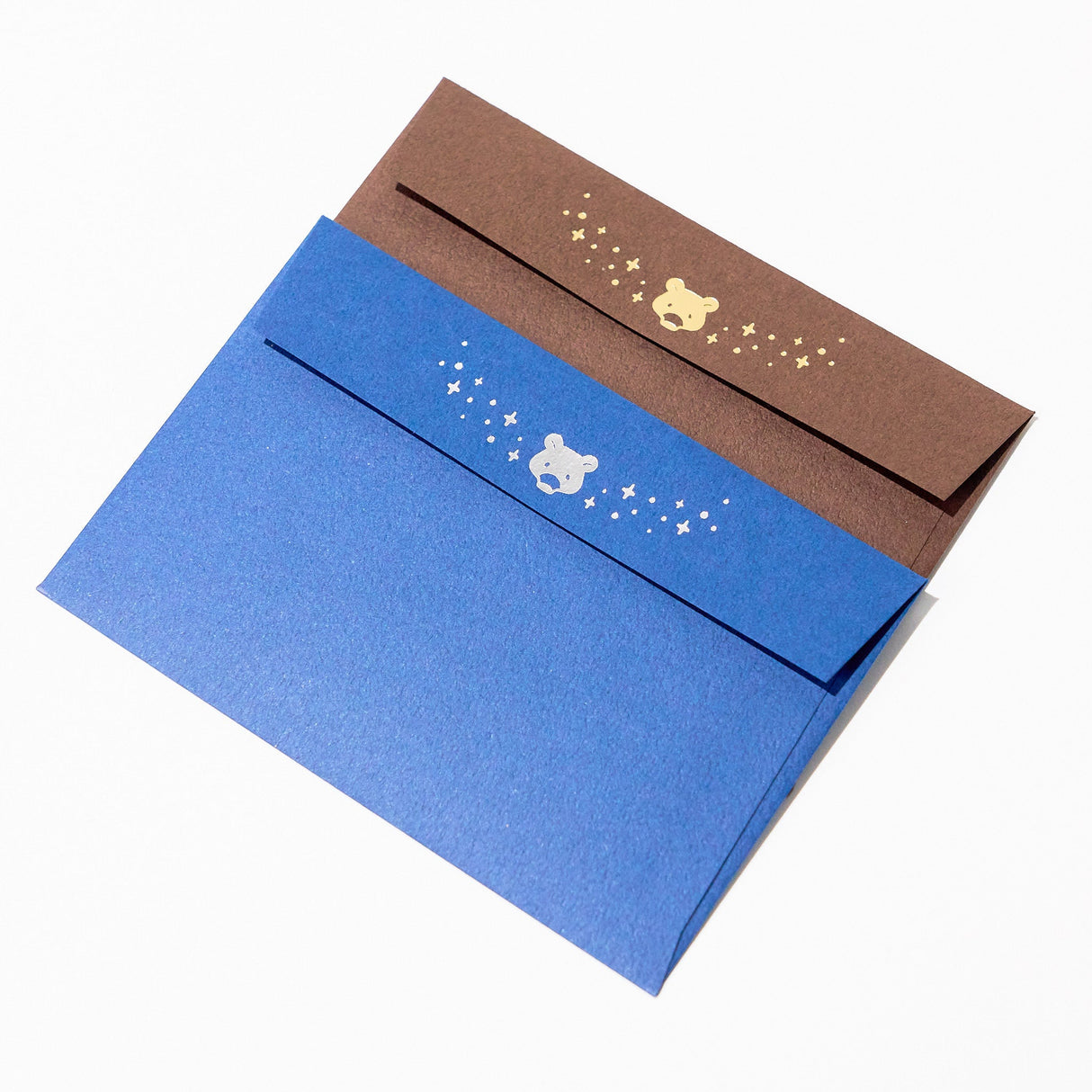 ROKKAKU x ob1toy Travel Bear Foil - Stamped Mini Letter Set / ROKKAKU - bungu