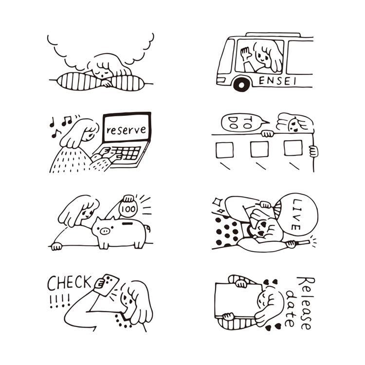 Rotary Dial Paintable Stamp / Midori DESIGNPHIL - bungu