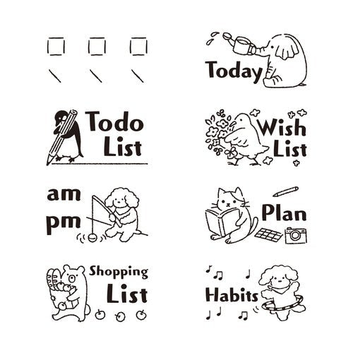 Rotary Dial Paintable Stamp / Midori DESIGNPHIL - bungu