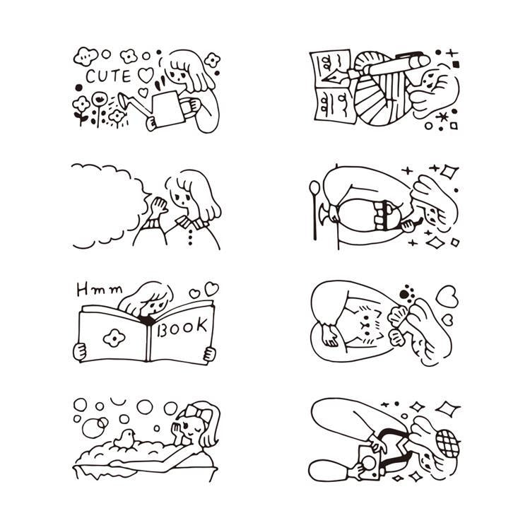 Rotary Dial Paintable Stamp / Midori DESIGNPHIL - bungu