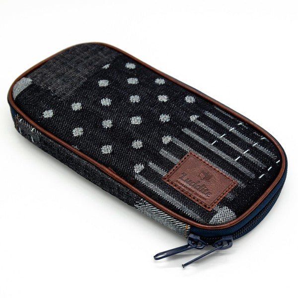 Round Zip Denim Pen Case / Luddite - bungu