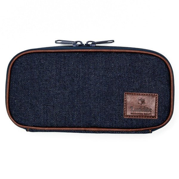 Round Zip Denim Pen Case / Luddite - bungu
