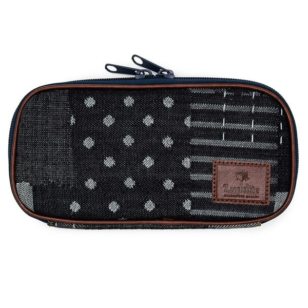 Round Zip Denim Pen Case / Luddite - bungu