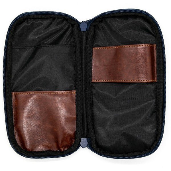 Round Zip Denim Pen Case / Luddite - bungu