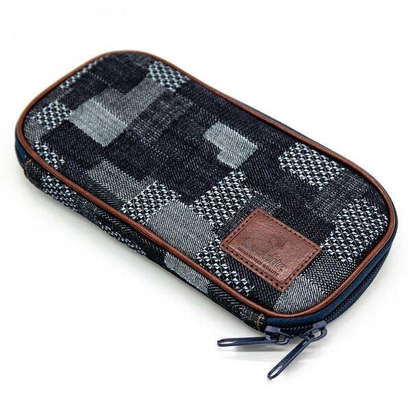 Round Zip Denim Pen Case / Luddite - bungu
