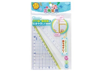 Fun Learning Triangle Ruler 13cm / Sonic