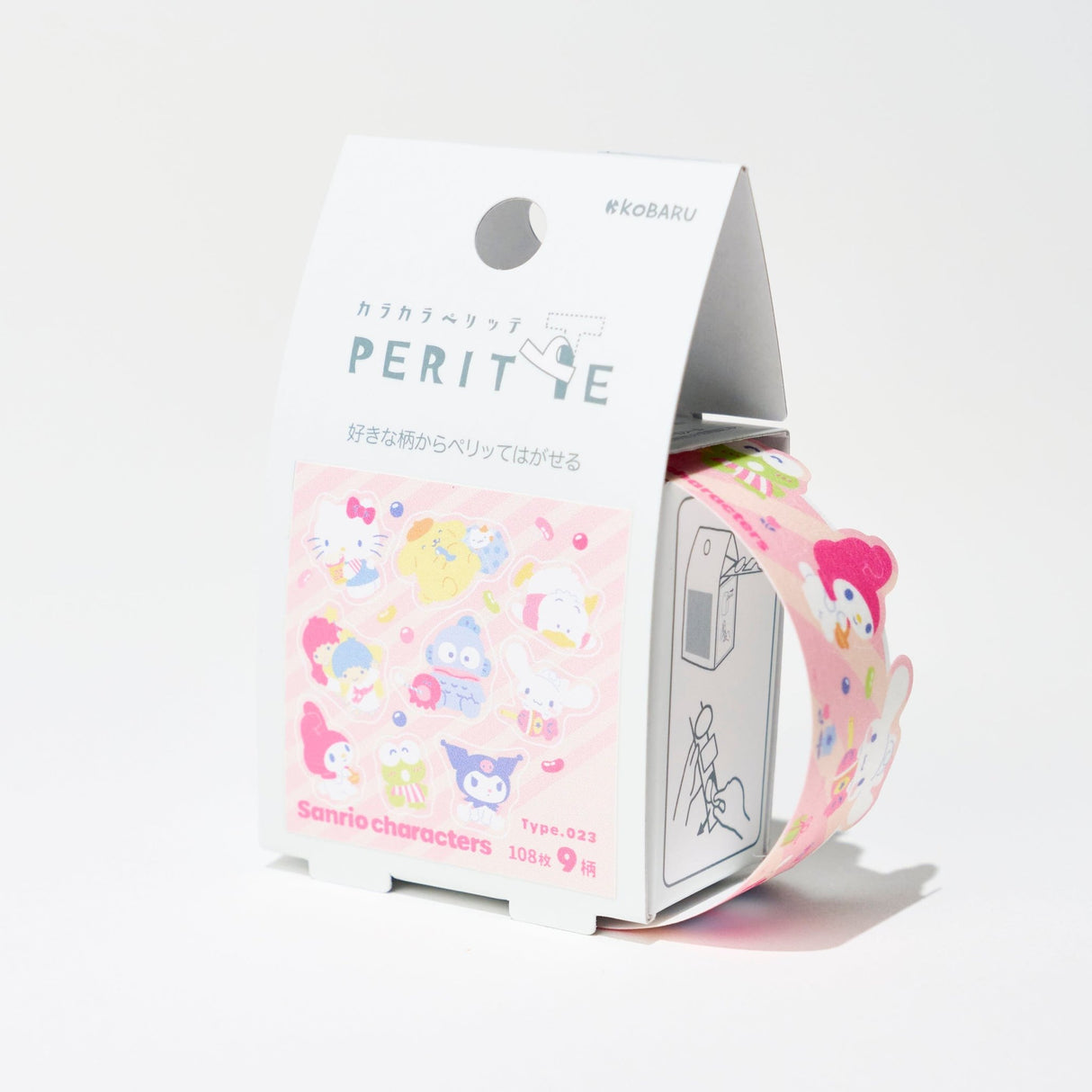 Sanrio Karakara Pelitte Roll Sticker / Epoch Chemical - bungu