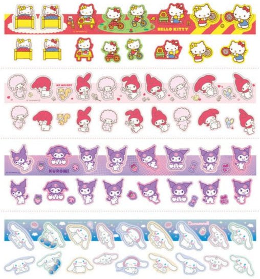 Sanrio Karakara Pelitte Roll Sticker / Epoch Chemical - bungu
