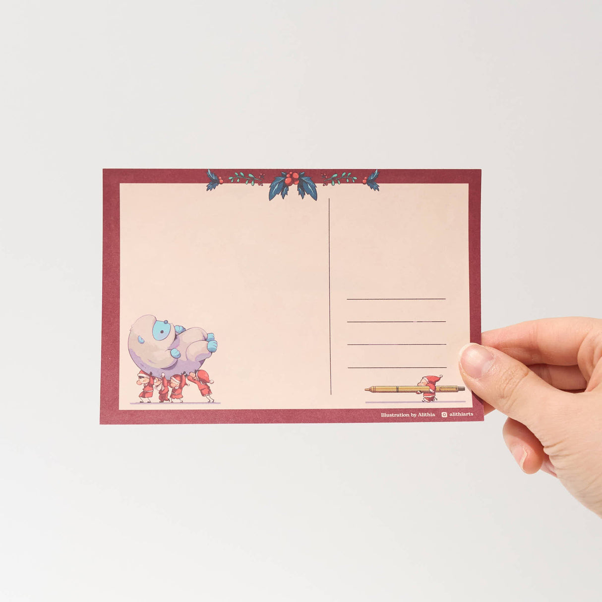 "Santa’s Workshop" Postcard by Alithia / bungu - bungu