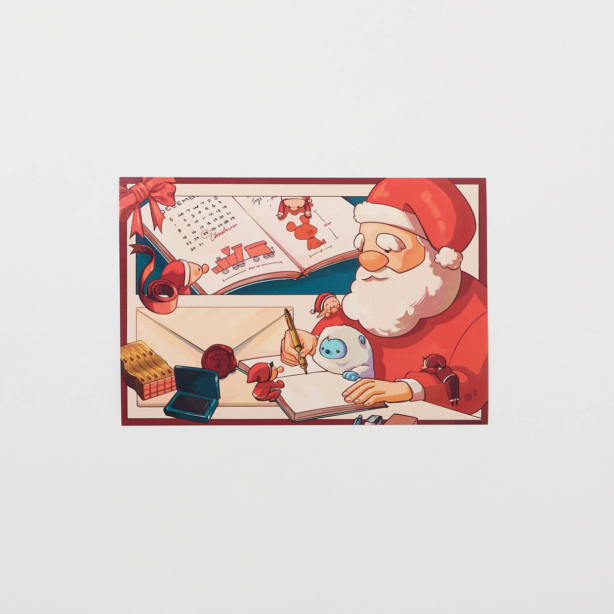 "Santa’s Workshop" Postcard by Alithia / bungu - bungu