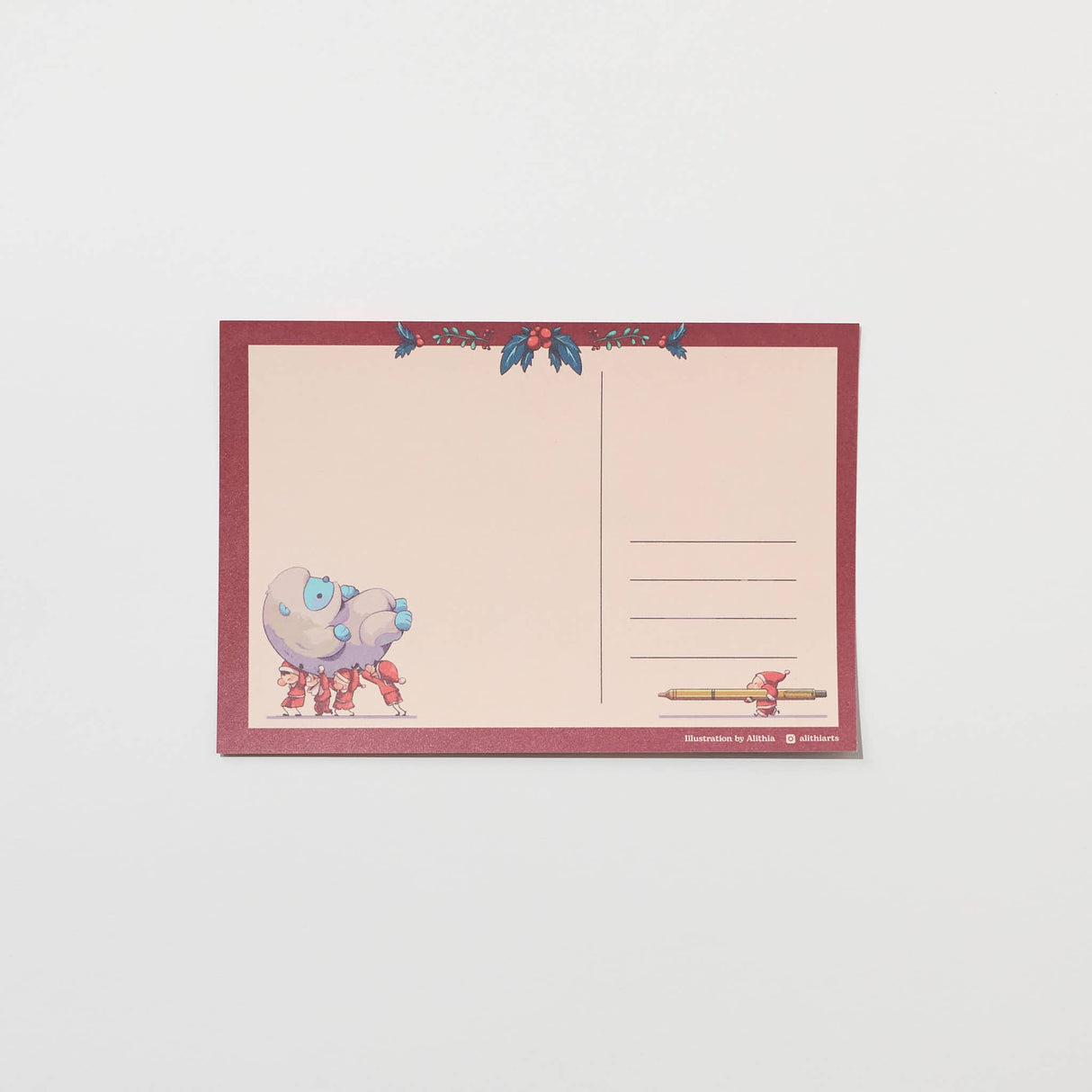 "Santa’s Workshop" Postcard by Alithia / bungu - bungu