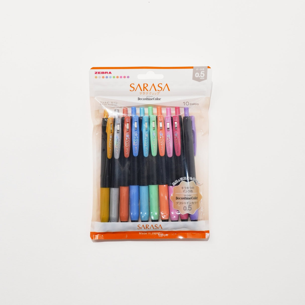 Sarasa Clip DecoShine Gel Ink Pen Set / Zebra - bungu