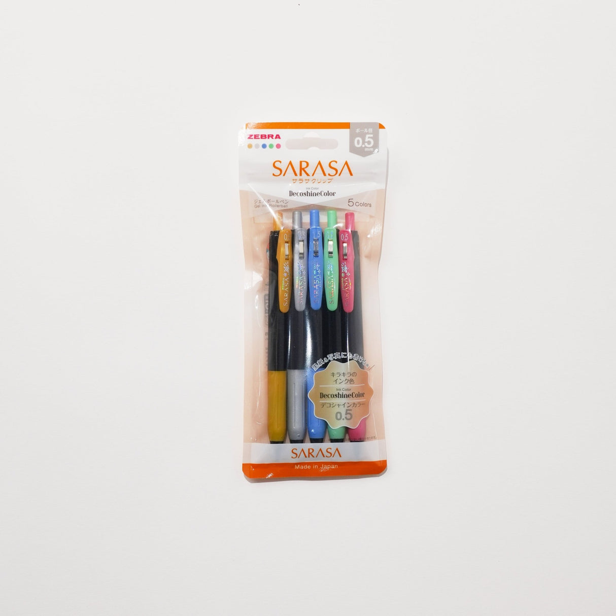 Sarasa Clip DecoShine Gel Ink Pen Set / Zebra - bungu