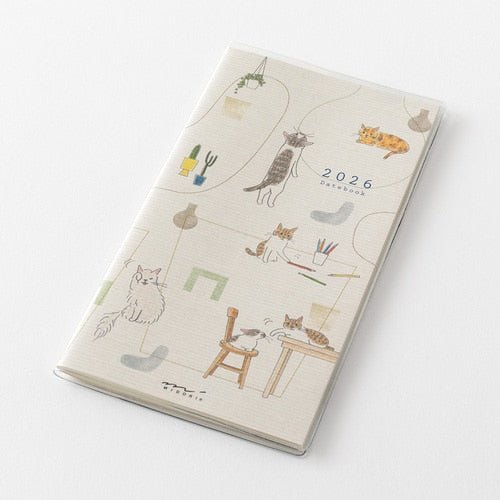 Sayo Koizumi Cat Pocket Diary 2026 / Midori DESIGNPHIL - bungu