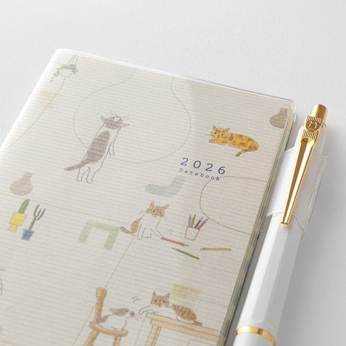 Sayo Koizumi Cat Pocket Diary 2026 / Midori DESIGNPHIL - bungu