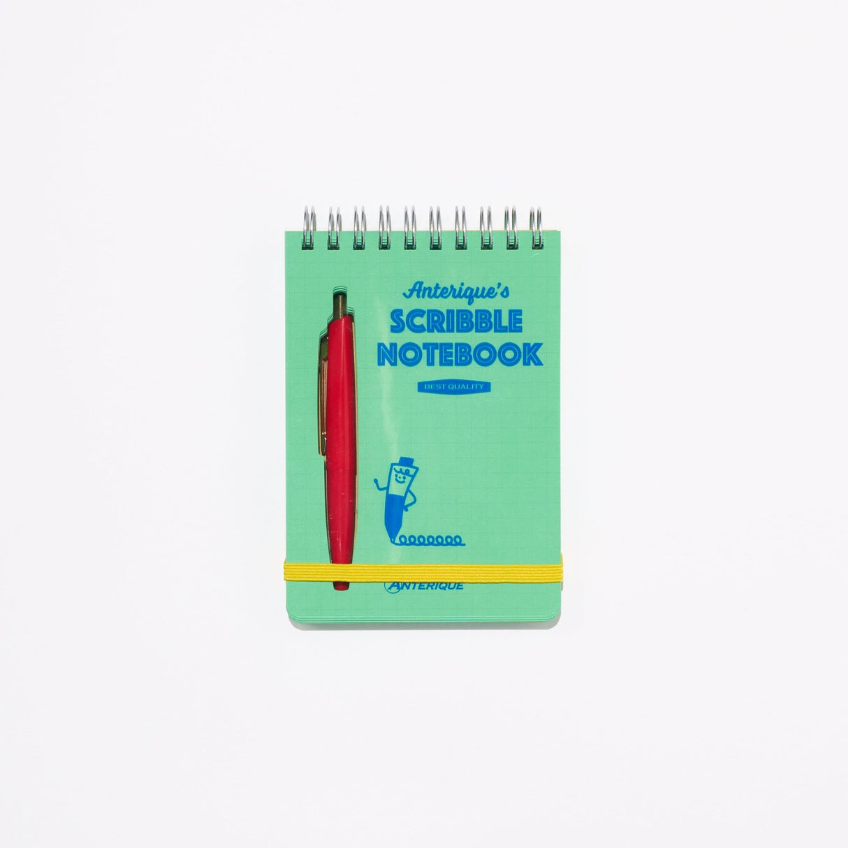 Scribble Notebook B7 Colored Paper with Mini Ballpoint Pen / ANTERIQUE - bungu