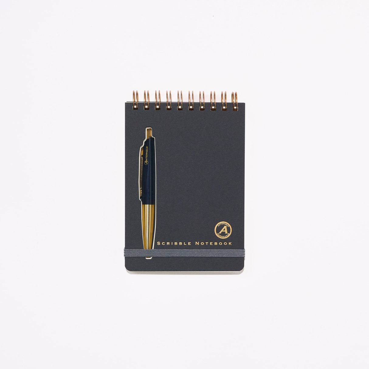Scribble Notebook First Class B7 with Brass Mini Ballpoint Pen / ANTERIQUE - bungu