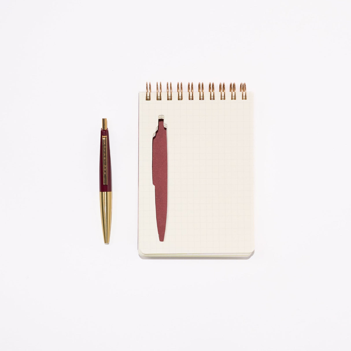 Scribble Notebook First Class B7 with Brass Mini Ballpoint Pen / ANTERIQUE - bungu