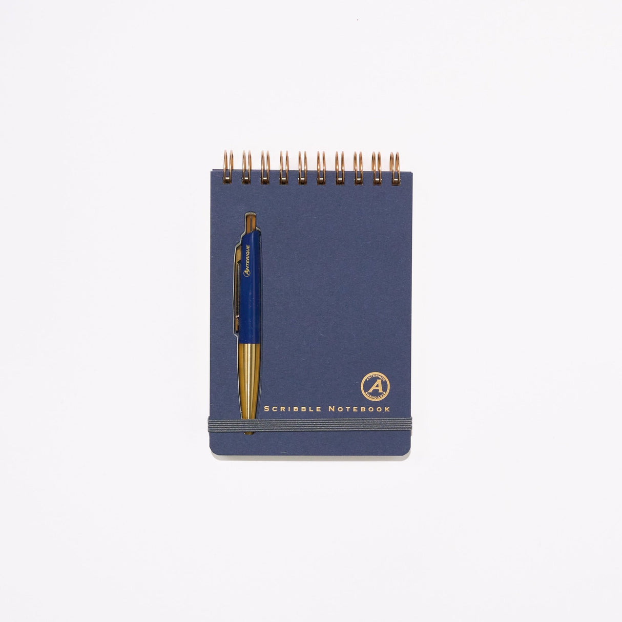 Scribble Notebook First Class B7 with Brass Mini Ballpoint Pen / ANTERIQUE - bungu