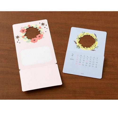 Seasonal Flowers Peek - a - Boo Calendar 2026 / MIDORI DESIGNPHIL - bungu